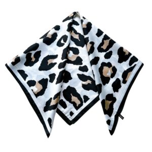 70 CM - SATIN LEOPARDO PRINT BLANCO