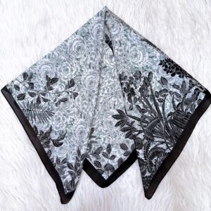 70 CM - SATIN FLOR MANDALA NEGRA