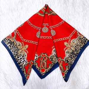 70 CM - SATIN ANIMAL CADENA ROJO