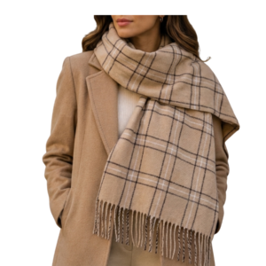 BUFANDA SOFT - BEIGE / NEGRO
